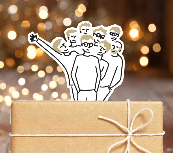 dessin multi personnage pour cadeaux